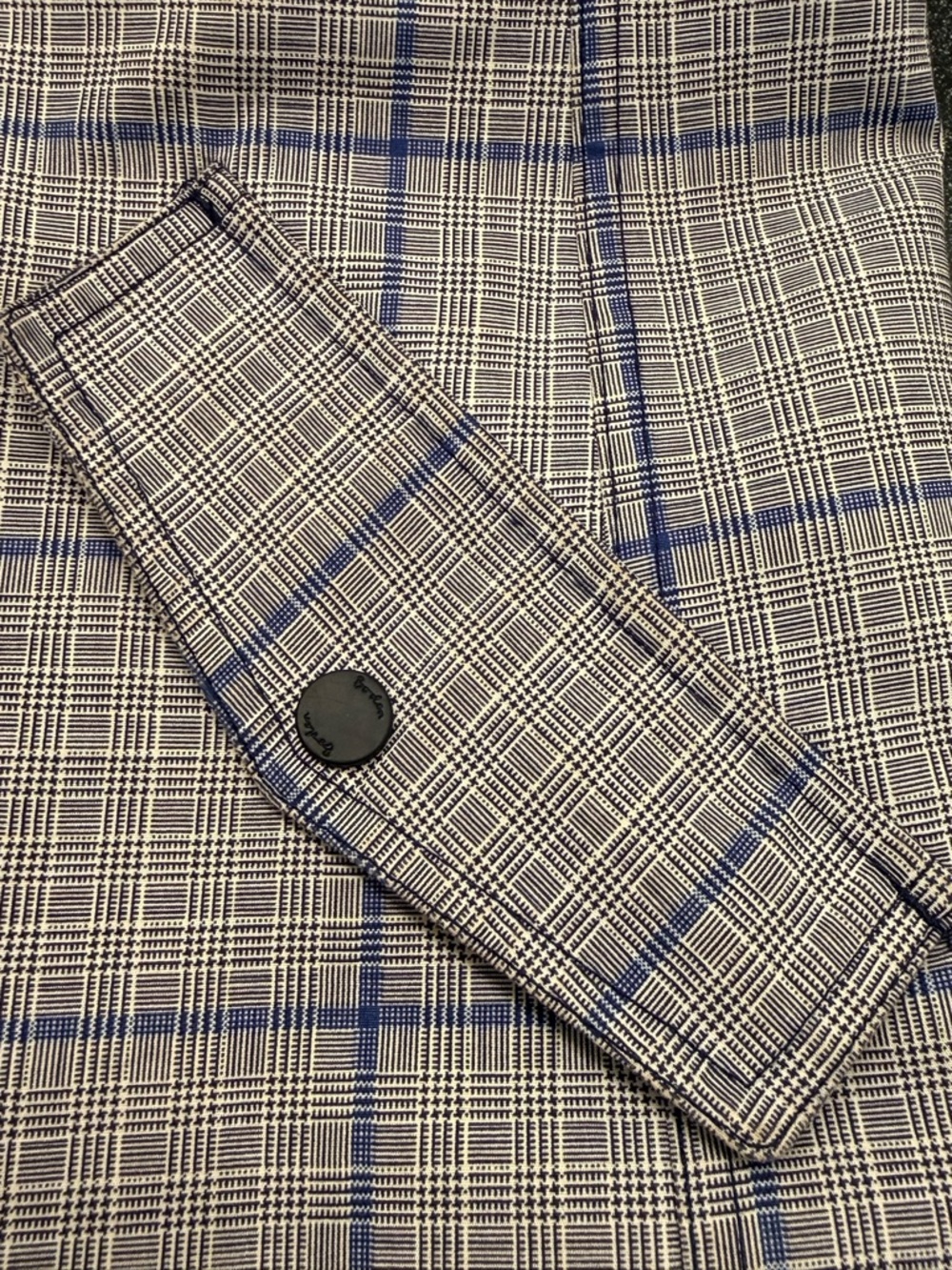 Boden Navy and White Plaid Jacket - Picture 5 of 7